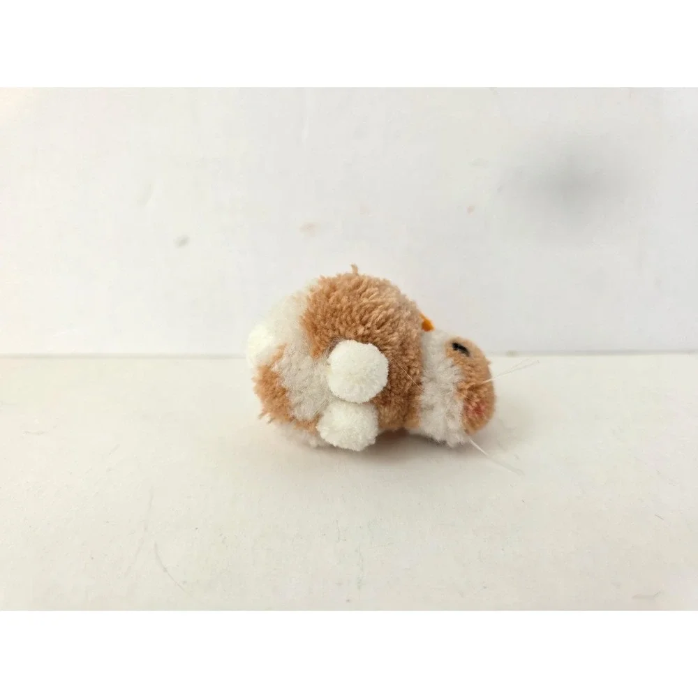 Vintage Steiff pom pom rabbit brown white 2 1/2